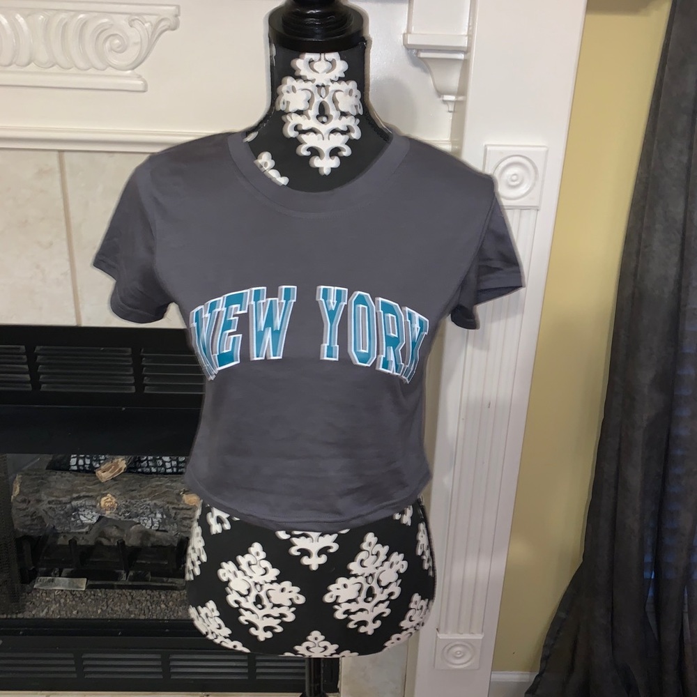 New York crop top Romwe